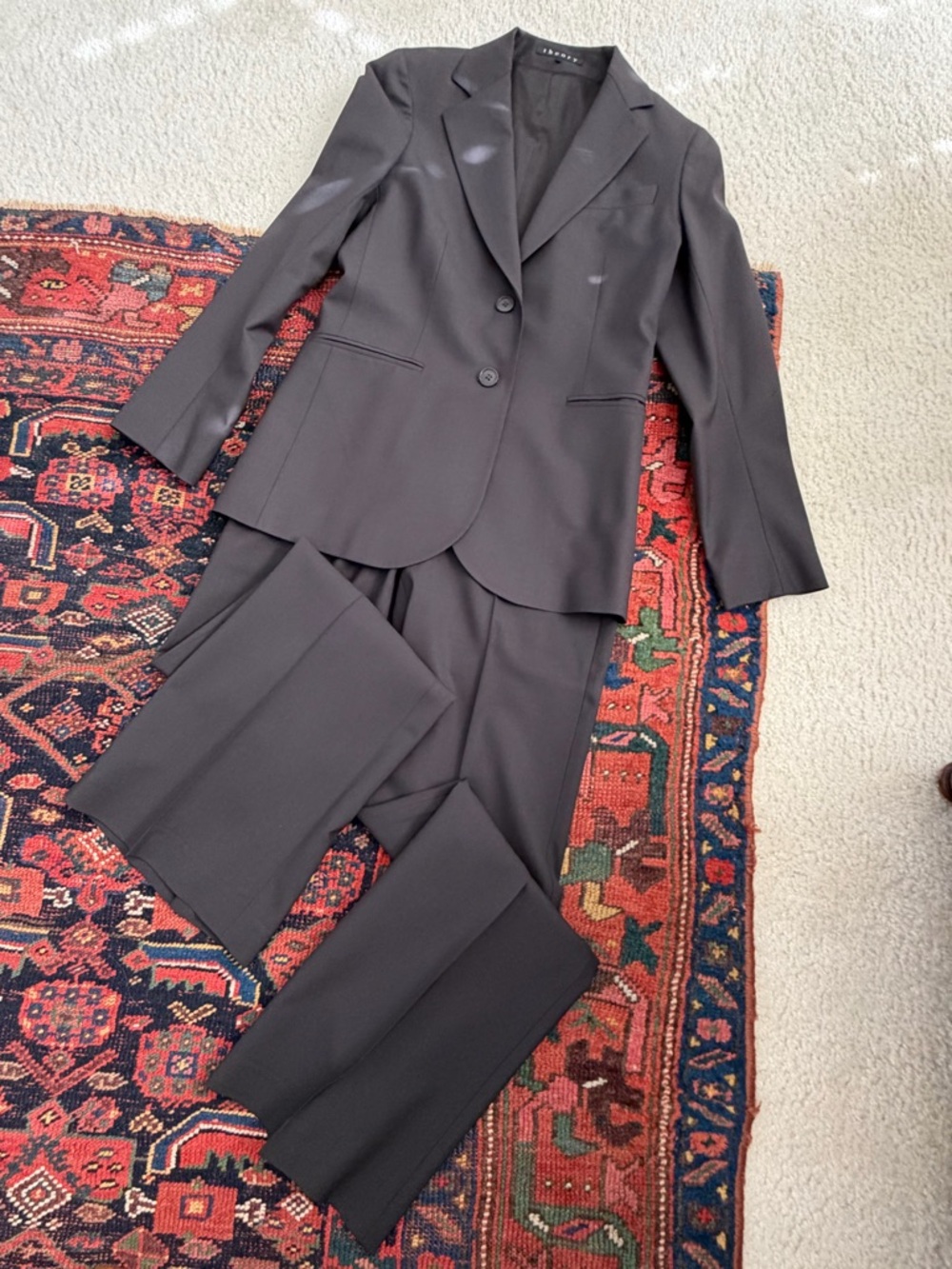 Theory Women's Brown Two-Piece Tailored Suit